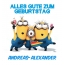 Alles Gute zum Geburtstag von Minions fr Andreas-Alexander