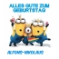 Alles Gute zum Geburtstag von Minions fr Alfons-Nikolaus