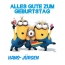 Alles Gute zum Geburtstag von Minions fr Hans-Jrgen