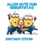 Alles Gute zum Geburtstag von Minions fr Santiago-Stefan