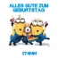 Alles Gute zum Geburtstag von Minions fr Stamm