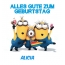 Alles Gute zum Geburtstag von Minions fr Alicia