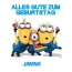 Alles Gute zum Geburtstag von Minions fr Janina