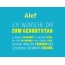 Alef, Ich wnsche dir zum geburtstag...