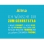 Alina, Ich wnsche dir zum geburtstag...