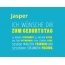 Jasper, Ich wnsche dir zum geburtstag...