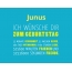 Junus, Ich wnsche dir zum geburtstag...