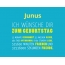 Junus, Ich wnsche dir zum geburtstag...