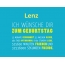 Lenz, Ich wnsche dir zum geburtstag...