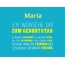Maria, Ich wnsche dir zum geburtstag...