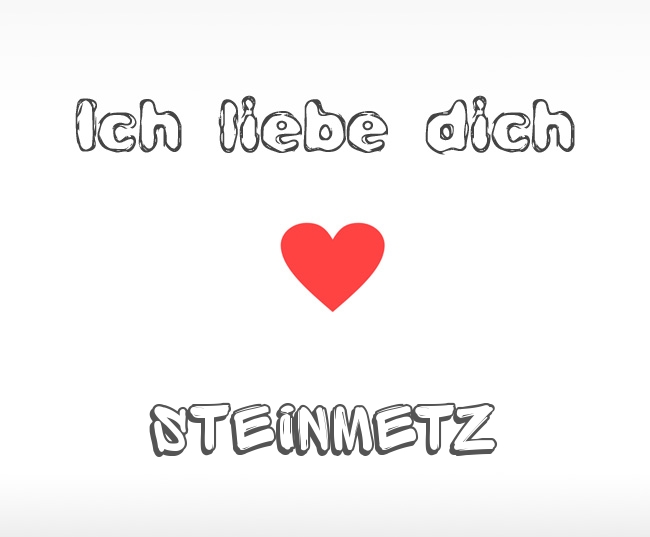 Ich liebe dich Steinmetz