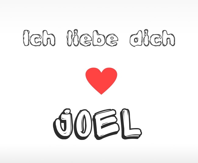 Ich liebe dich Joel