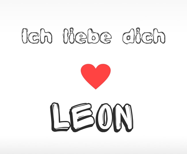 Ich liebe dich Leon