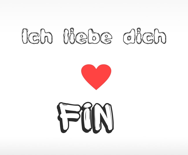 Ich liebe dich Fin