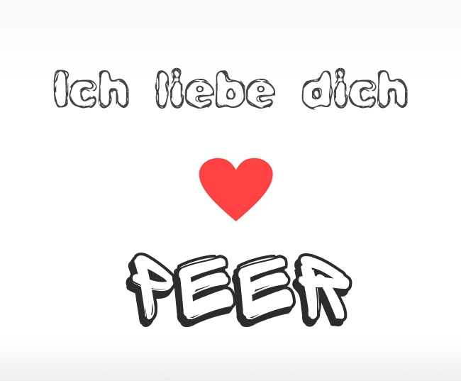 Ich liebe dich Peer