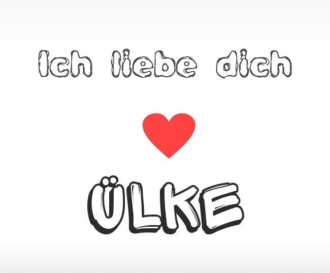 Ich liebe dich lke