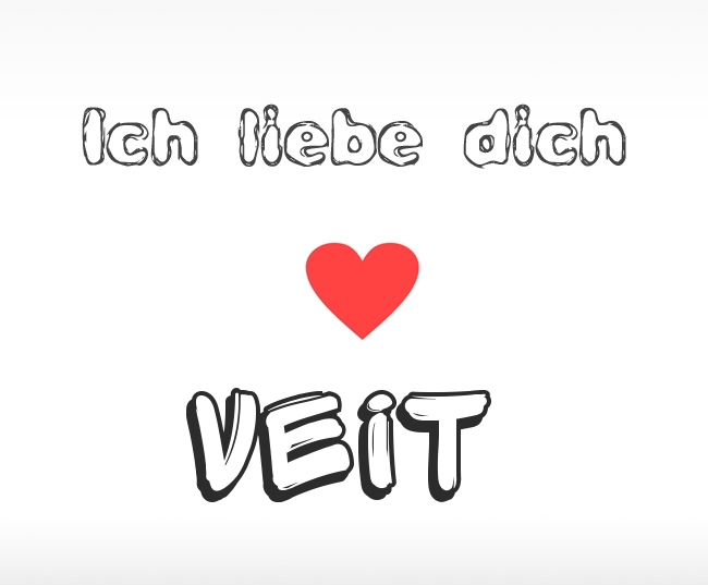 Ich liebe dich Veit