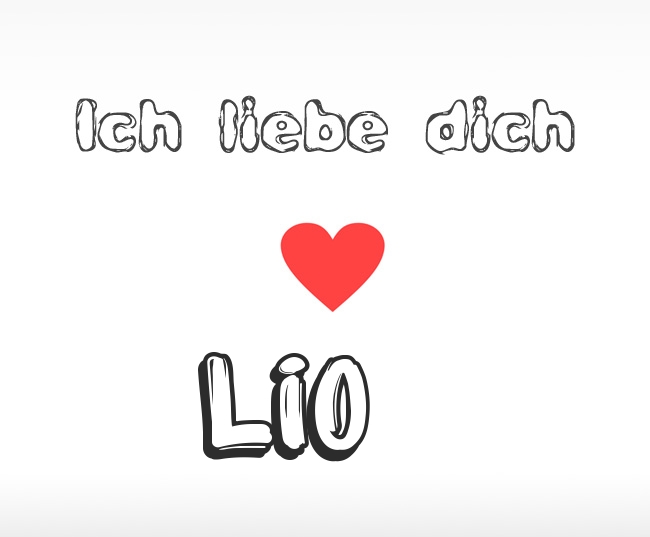 Ich liebe dich Lio