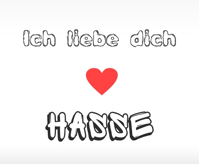 Ich liebe dich Hasse