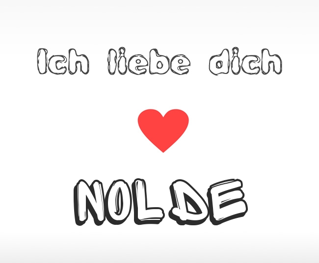 Ich liebe dich Nolde