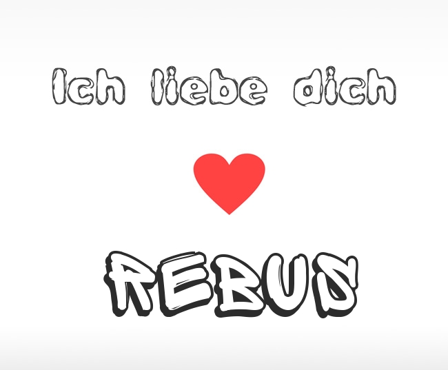 Ich liebe dich Rebus