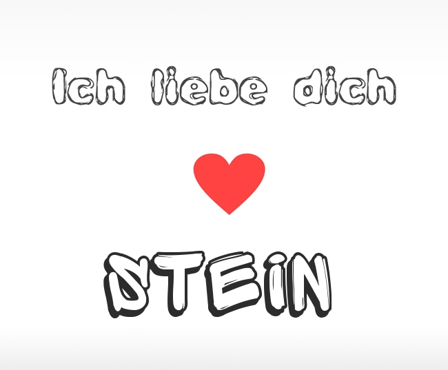 Ich liebe dich Stein