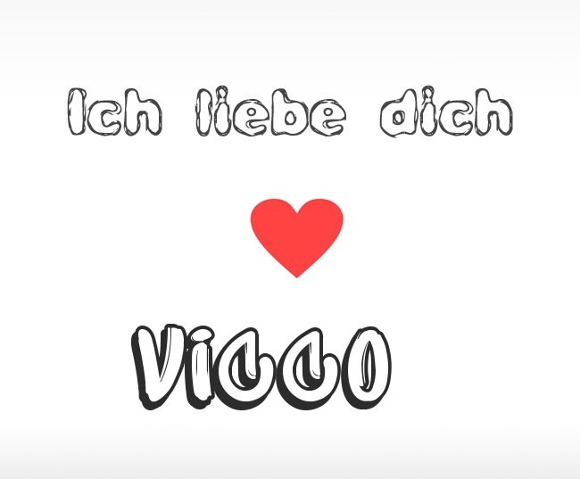 Ich liebe dich Vicco