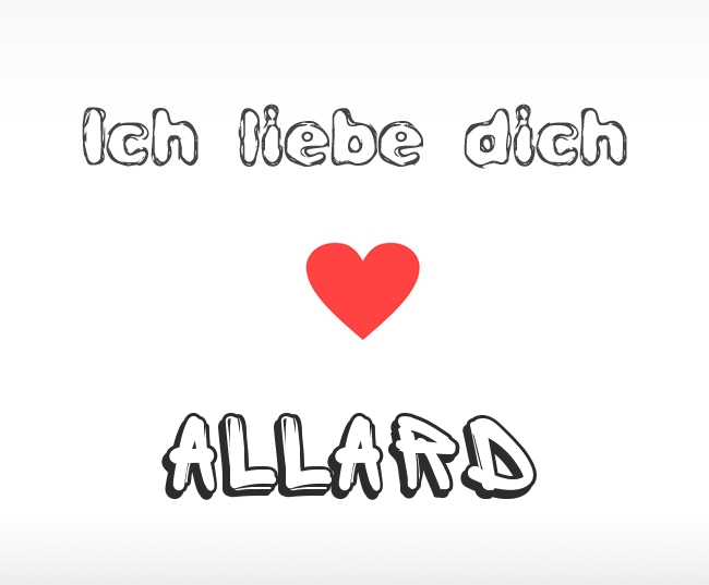 Ich liebe dich Allard