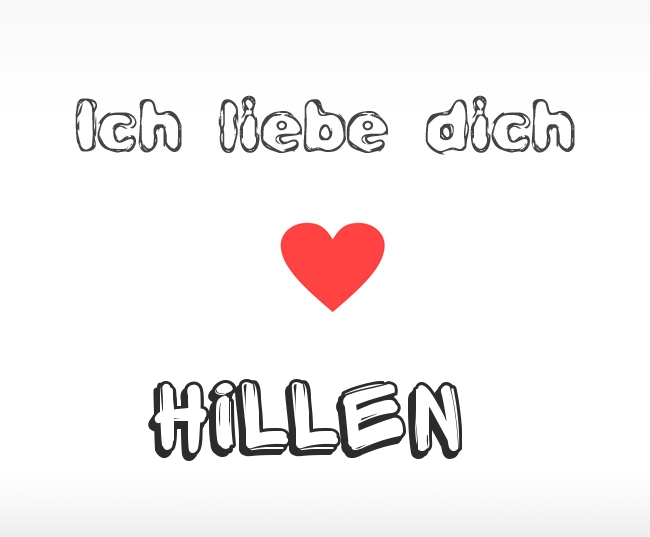 Ich liebe dich Hillen