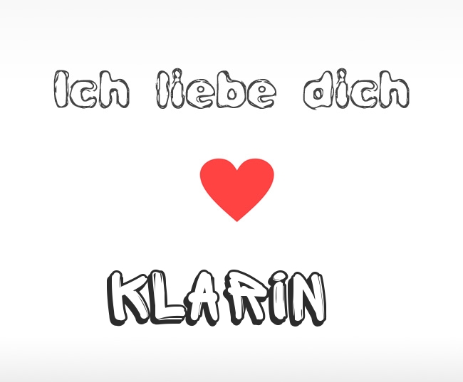 Ich liebe dich Klarin