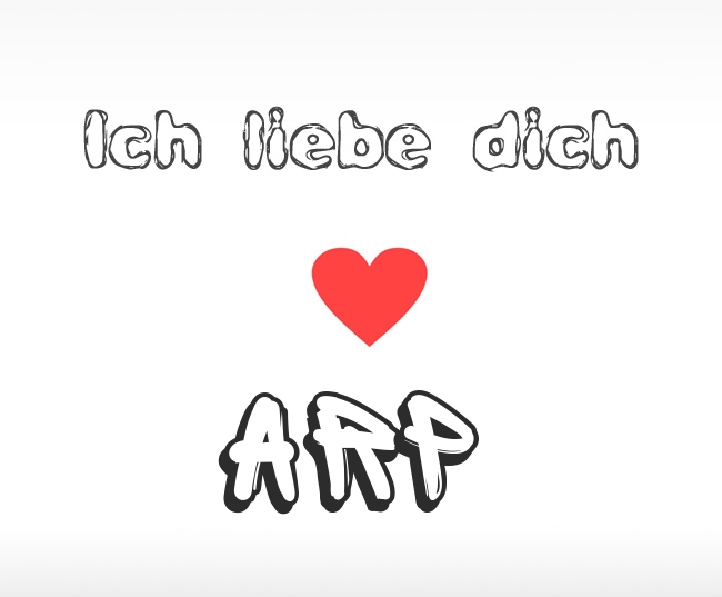 Ich liebe dich Arp