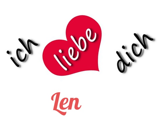Bild: Ich liebe Dich Len