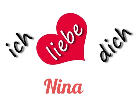 Bild: Ich liebe Dich Nina