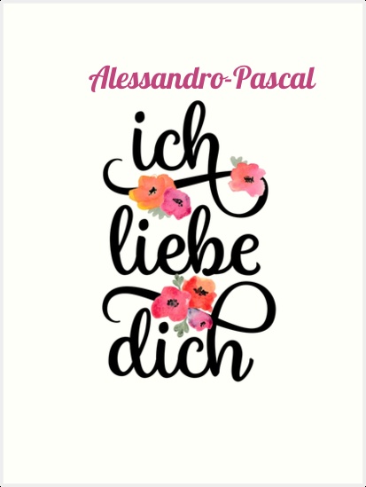Alessandro-Pascal, Ich liebe Dich Bilder Alessandro-Pascal, Ich liebe Dich Bilder