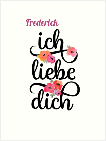 Frederick, Ich liebe Dich Bilder