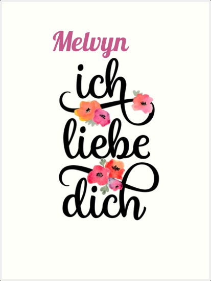 Melvyn, Ich liebe Dich Bilder