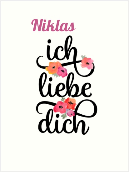 Niklas, Ich liebe Dich Bilder Niklas, Ich liebe Dich Bilder