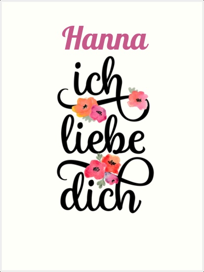 Hanna, Ich liebe Dich Bilder