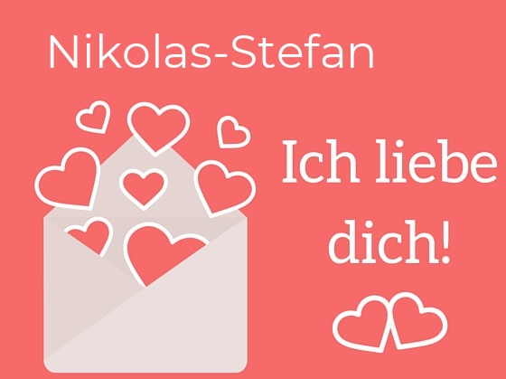 Nikolas-Stefan, Ich liebe Dich : Bilder mit herzen