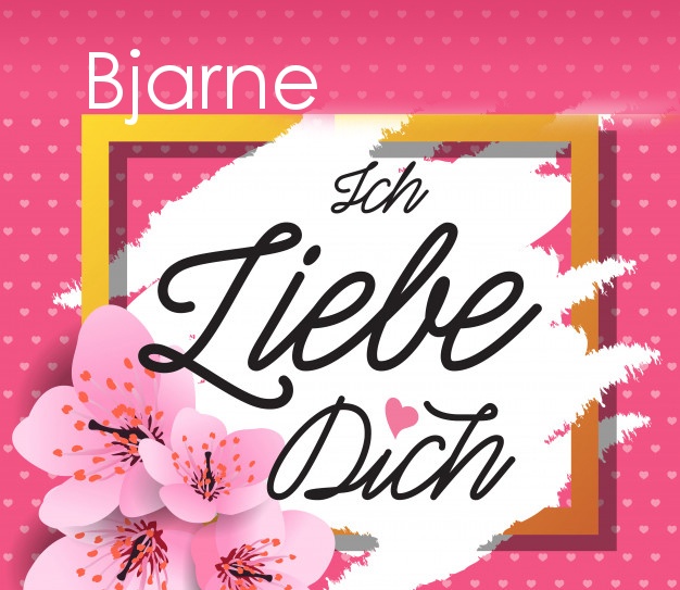 Ich liebe Dich, Bjarne!