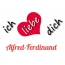 Bild: Ich liebe Dich Alfred-Ferdinand