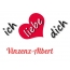 Bild: Ich liebe Dich Vinzenz-Albert