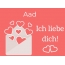 Aad, Ich liebe Dich : Bilder mit herzen