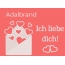 Adalbrand, Ich liebe Dich : Bilder mit herzen