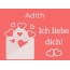 Adith, Ich liebe Dich : Bilder mit herzen