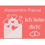 Alessandro-Pascal, Ich liebe Dich : Bilder mit herzen