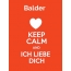 Balder - keep calm and Ich liebe Dich!