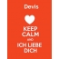 Devis - keep calm and Ich liebe Dich!