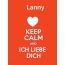 Lanny - keep calm and Ich liebe Dich!