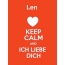 Len - keep calm and Ich liebe Dich!